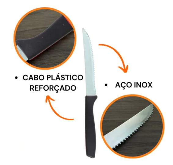 jogo talheres completo inox cozinha resistente duravel