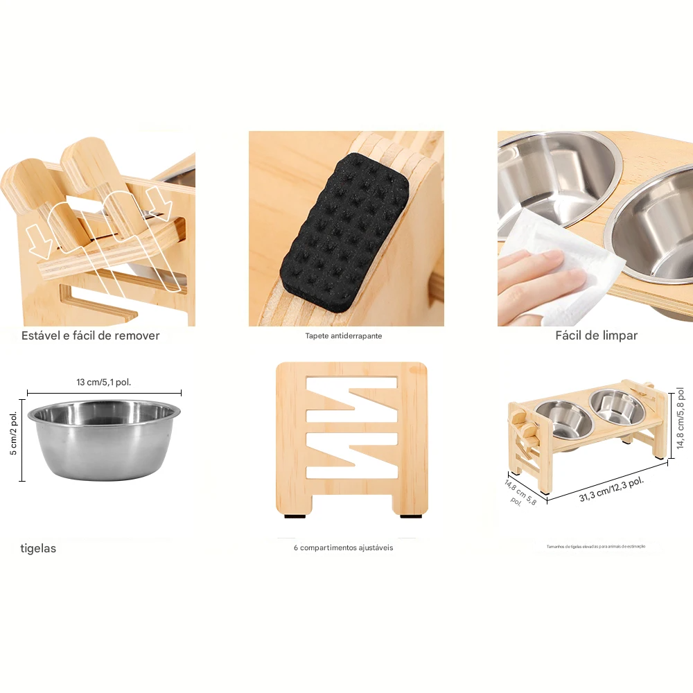 Tigelas elevadas PETRAVEL - detalhe 4