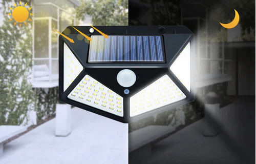 Luminária de Led Solar com Detector de Movimentos