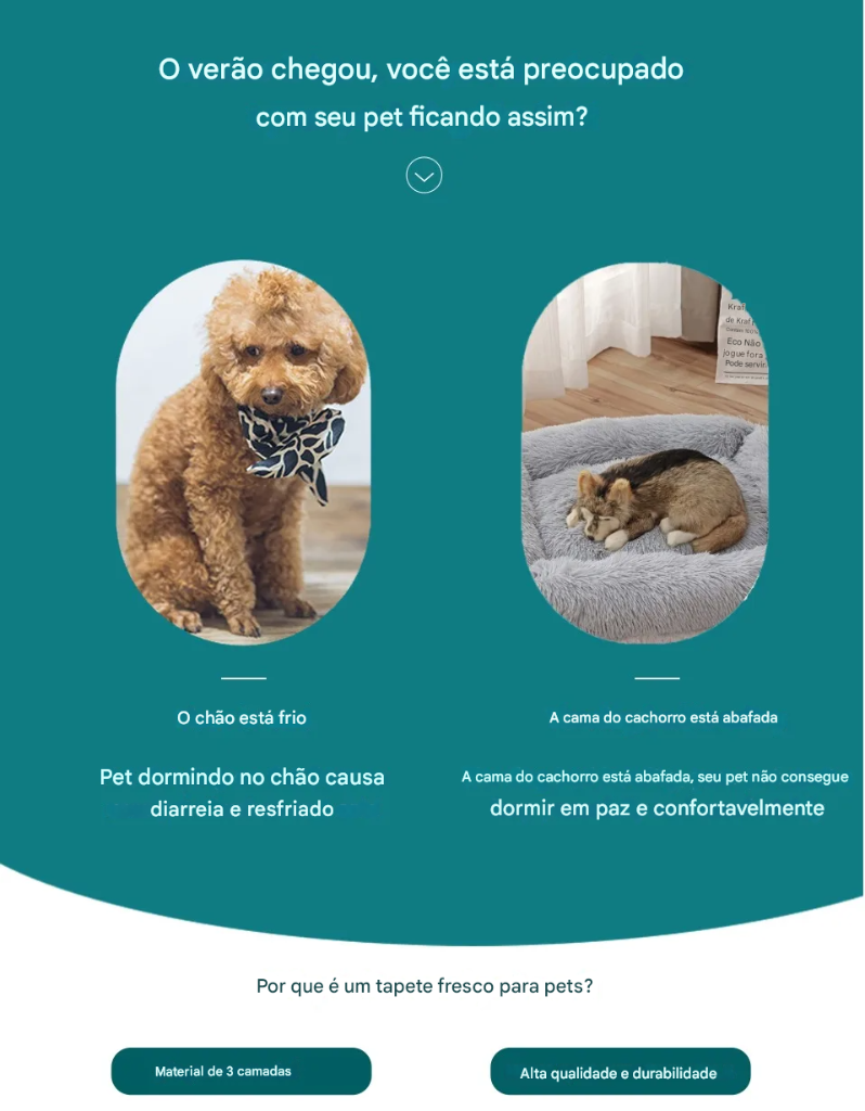 Colchonete refrescante para cachorro com efeito resfriamento - imagem 2