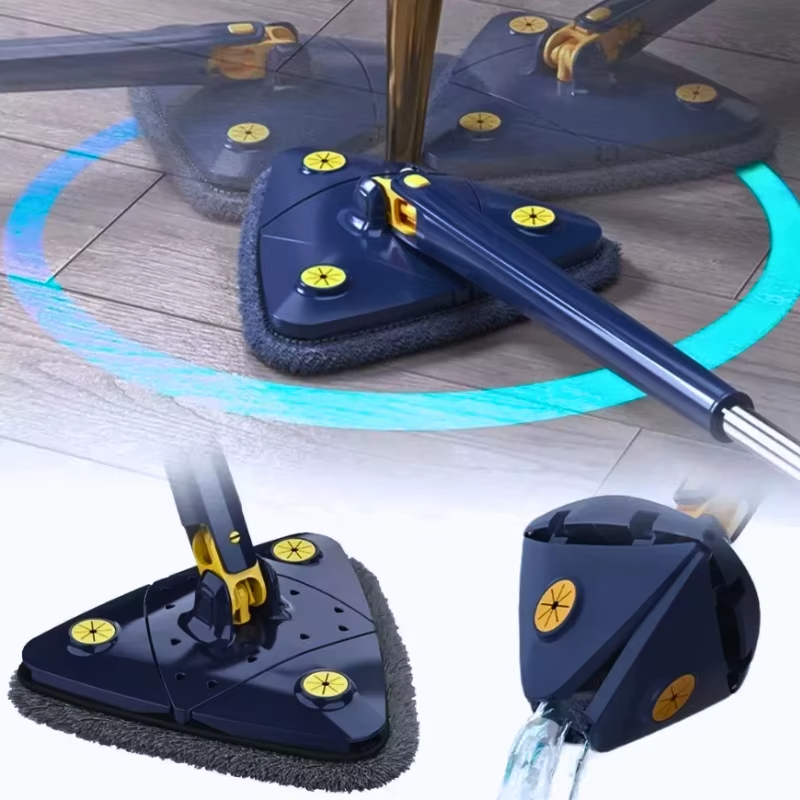 esfregao triangular 360 limpeza cantos teto piso extensivel