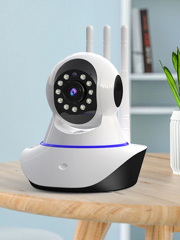 Câmera de Segurança IP 3 Antenas Wireless Sem Fio WI-FI HD