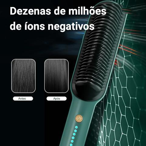 A melhor Escova alisadora profissional 3 em 1, seca e alisa e modela