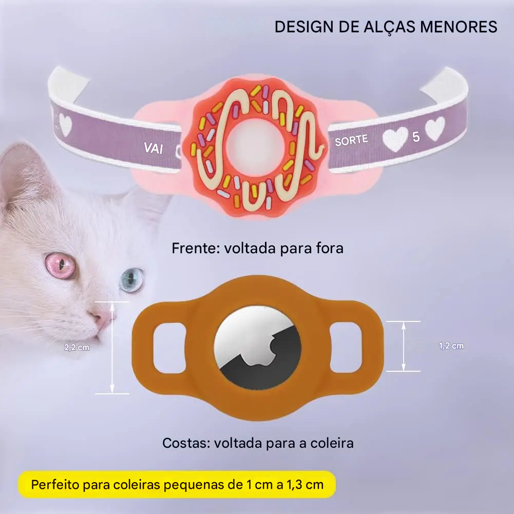 Suporte de coleira para AirTag em silicone - imagem do produto