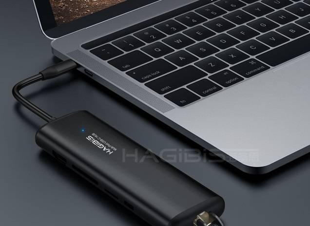 HUB USB-C Preto Hagibis