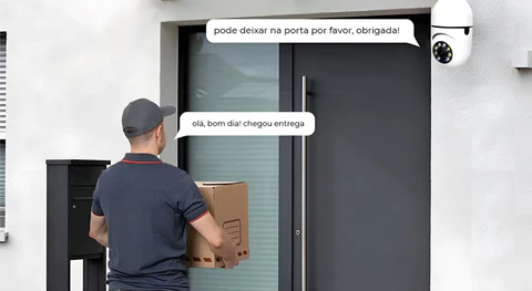 Câmera de Segurança Full HD Inteligente Com Conexão WI-FI