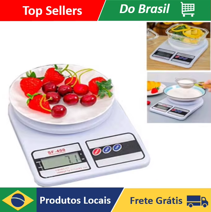 balan&ccedil;a digital cozinha precis&atilde;o 1g 10kg lcd