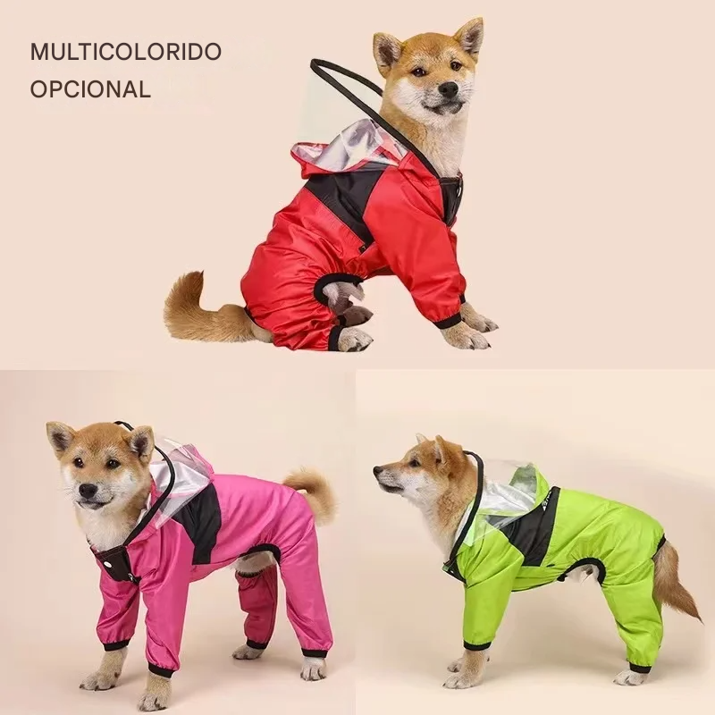 Capa de chuva pet detalhe do tecido