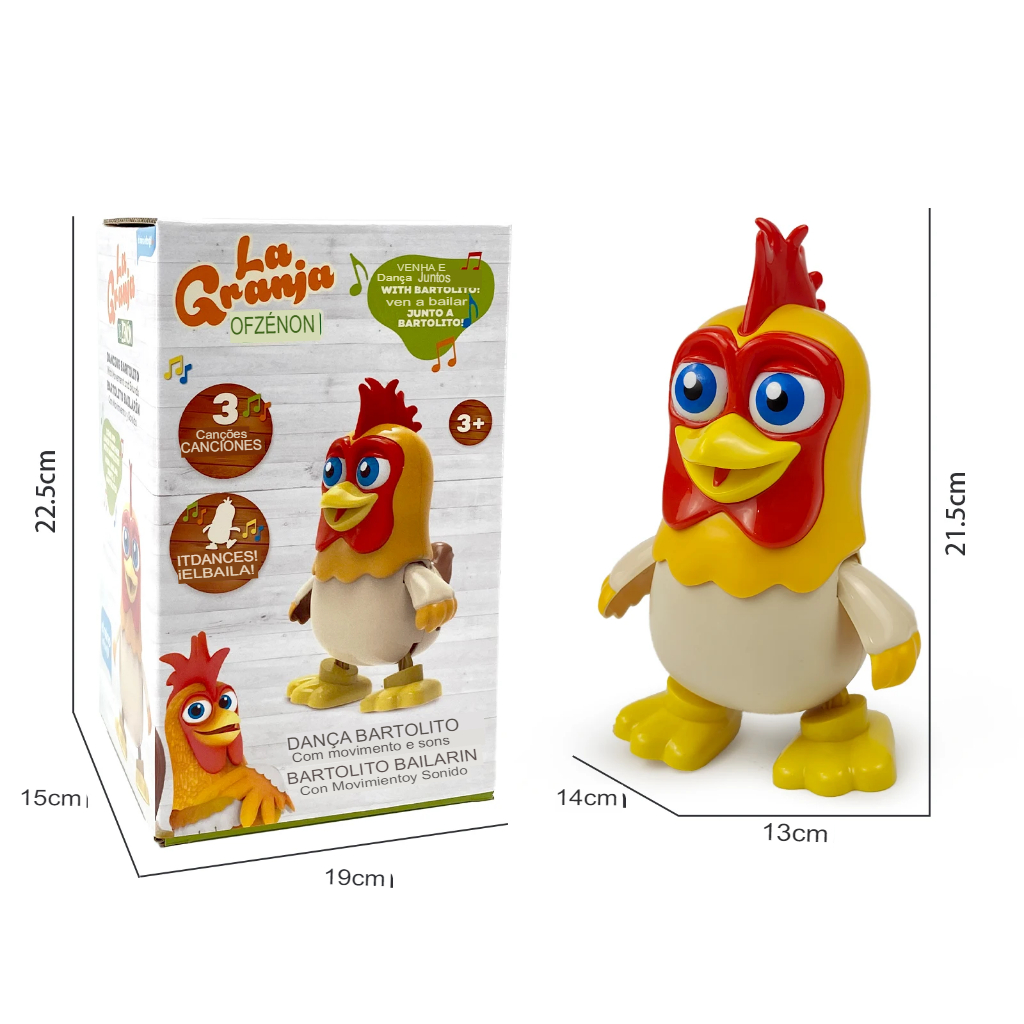 Não perca essa oportunidade! Adquira o "Galinho Dançante" agora e transforme o brincar em um momento inesquecível de aprendizado e amor. Estamos prontos para enviar o seu galinho para a sua casa. Garanta já o seu e deixe a magia começar!