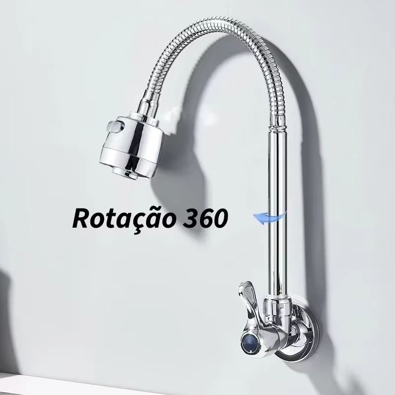 torneira cromada cozinha gourmet resistente moderna pia