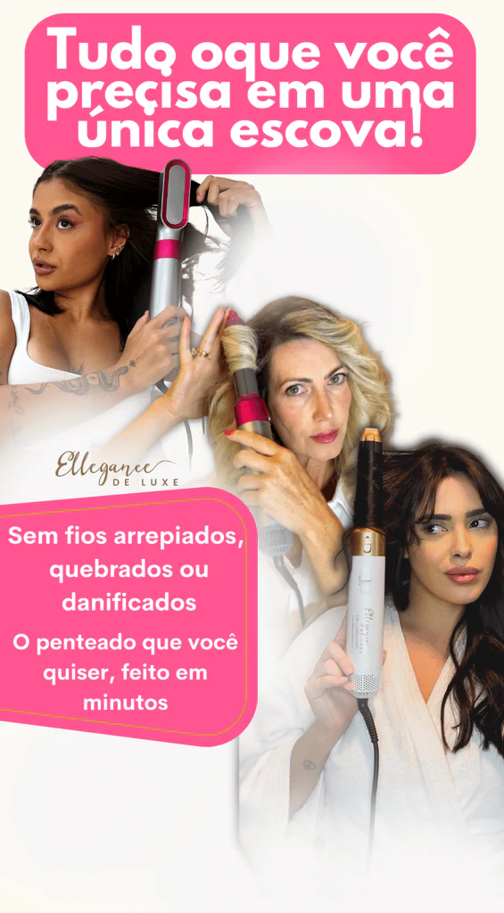 escova 5 em 1 deluxe hair original ellegance de luxe - dyson
