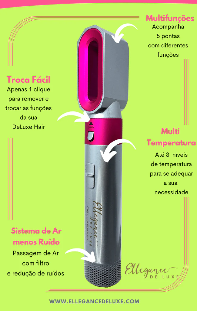 escova 5 em 1 deluxe hair original ellegance de luxe - dyson