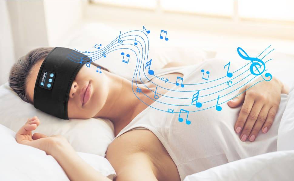 Fones de ouvido Bluetooth Com Bloqueio de Luz e Ruídos SleepTech