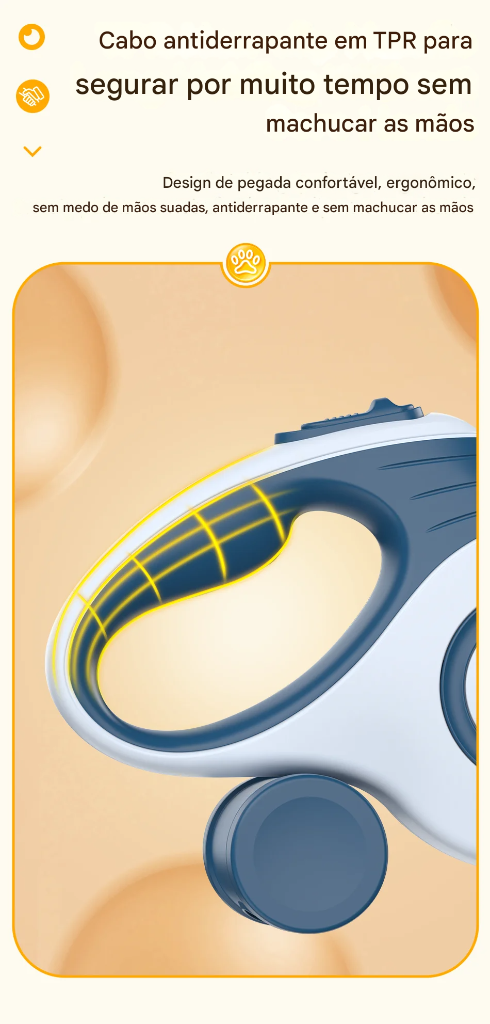 Trela retrátil para cães ROJECO - vista do produto - imagem 7