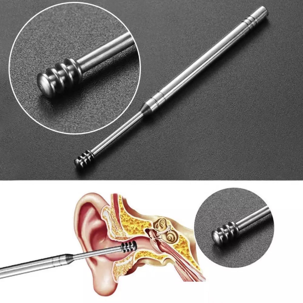 Limpador de ouvido espiral