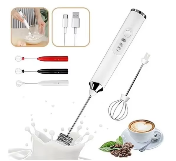 mixer eletrico usb batedor leite cappuccino espuma cafe portátil
