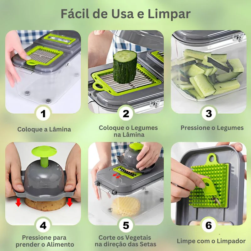 Cortador de Legumes Multifuncional 22 em 1 – Visão Decor