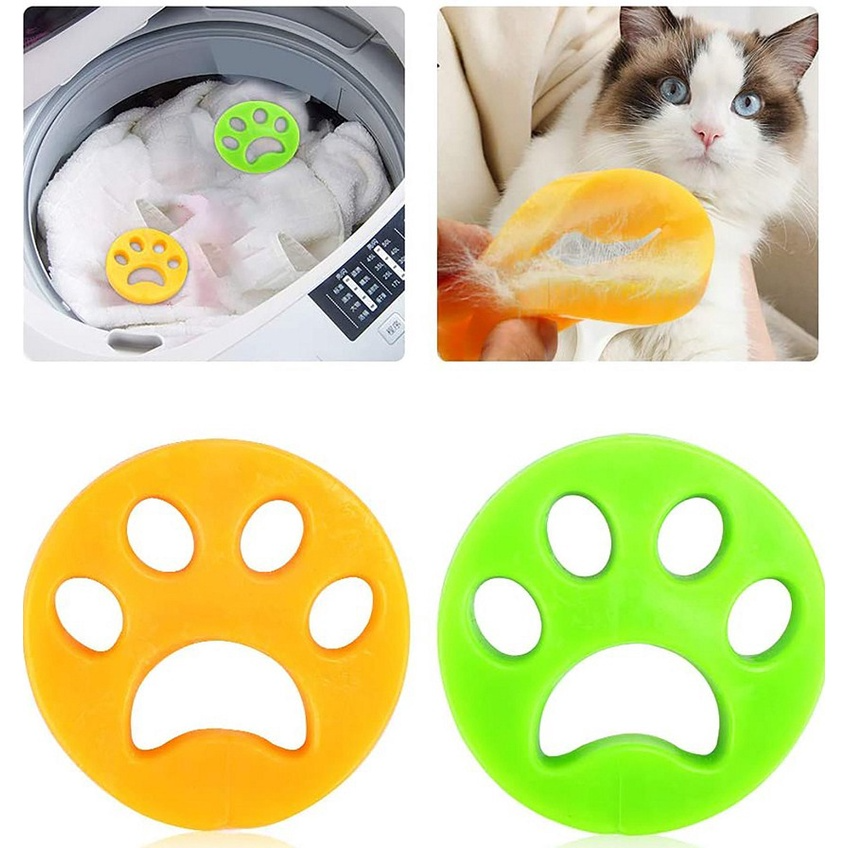 Pet removedor de cabelo reutilizável limpeza lavanderia coletor de cabelo pet gato pele de cão fiapos removedor secador máquina de lavar roupa acessórios | Shopee Brasil