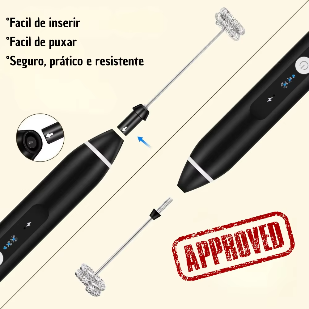 mini mixer portatil cafe leite espuma rapido facil