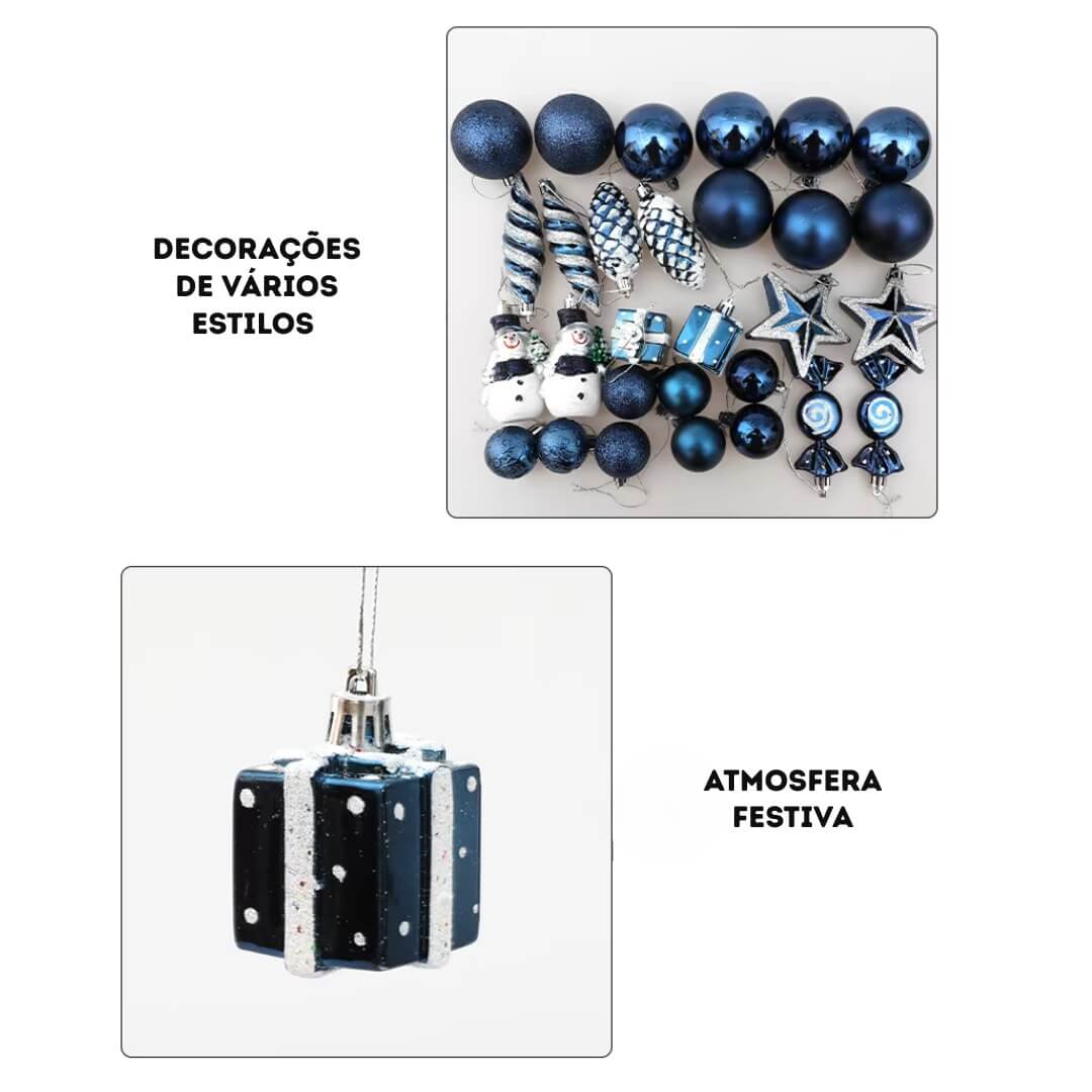 Kit bolas de Natal para decorar Frete Grátis