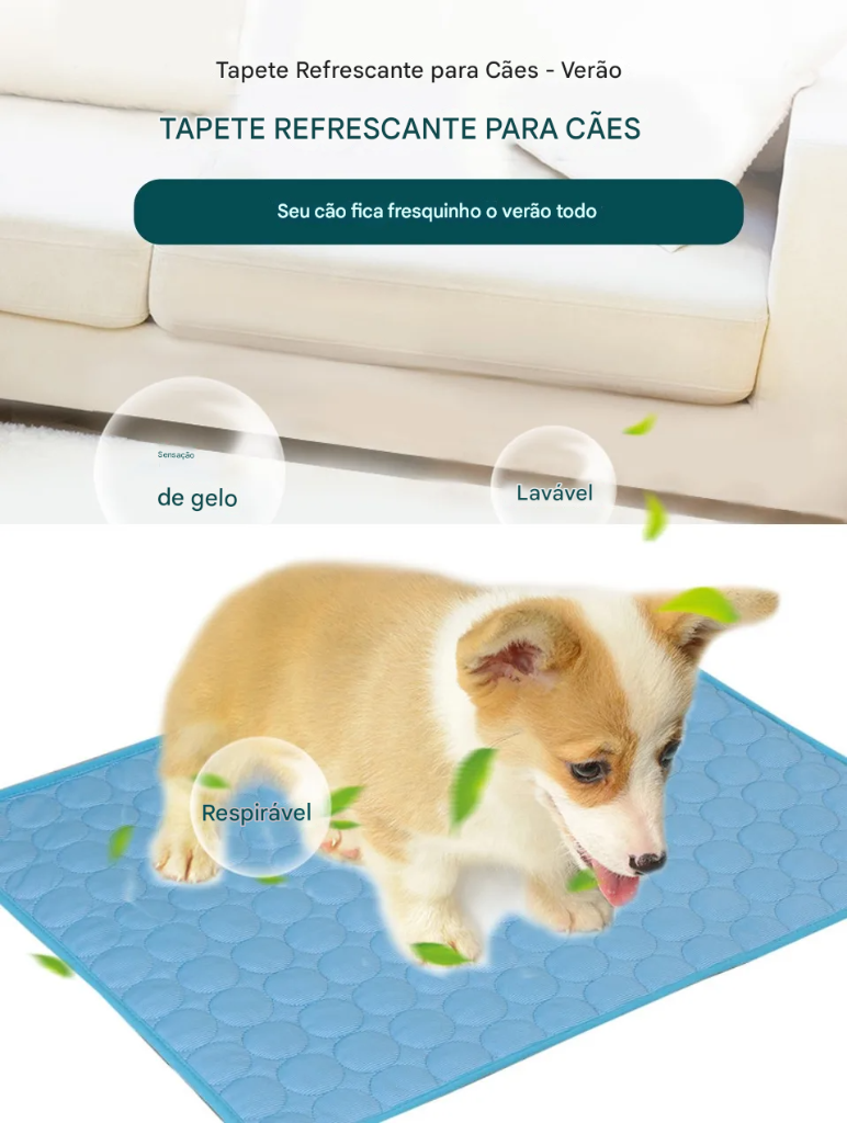 Tapete refrescante para cães BeiYu Pet Dog Cool Mat - imagem 1
