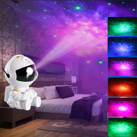 projetor de galaxias, astronauta projetor, projetor de estrelas, astronauta projetor de galaxia, presente criativo, presente dia dos namorados, presente crianças, presente de aniver´sário, aniversário, decoração, quarto gamer, luz gamer, luz para escritório, luz relaxante