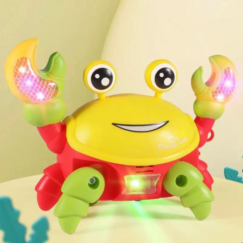 Brinquedo Caranguejo Fujão Musical Som Luz E Movimento tiktok | Shopee Brasil