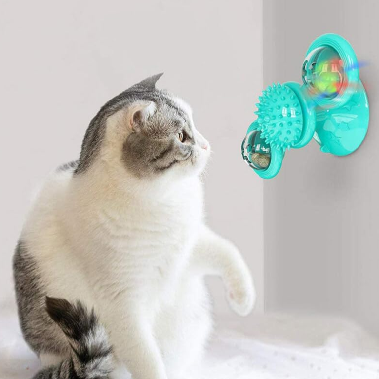 Gira Gira Piscante estimula o instinto natural de caça do seu gato, mantendo-o ativo e saudável. Ajuda a reduzir o estresse e a ansiedade, proporcionando um espaço saudável e divertido - Frete Gratis