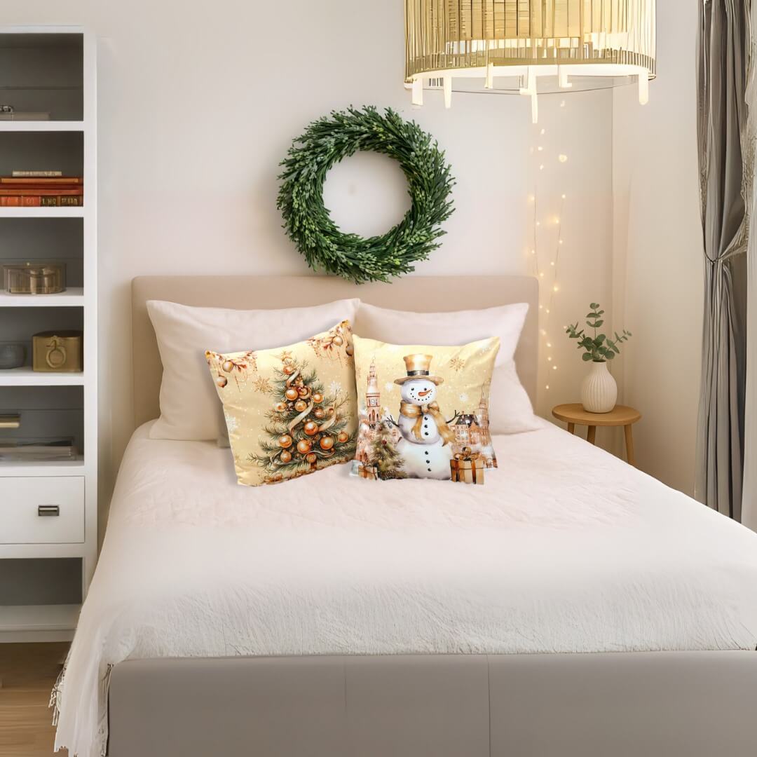 Kit de 4 capas de almofada Natal Encantado