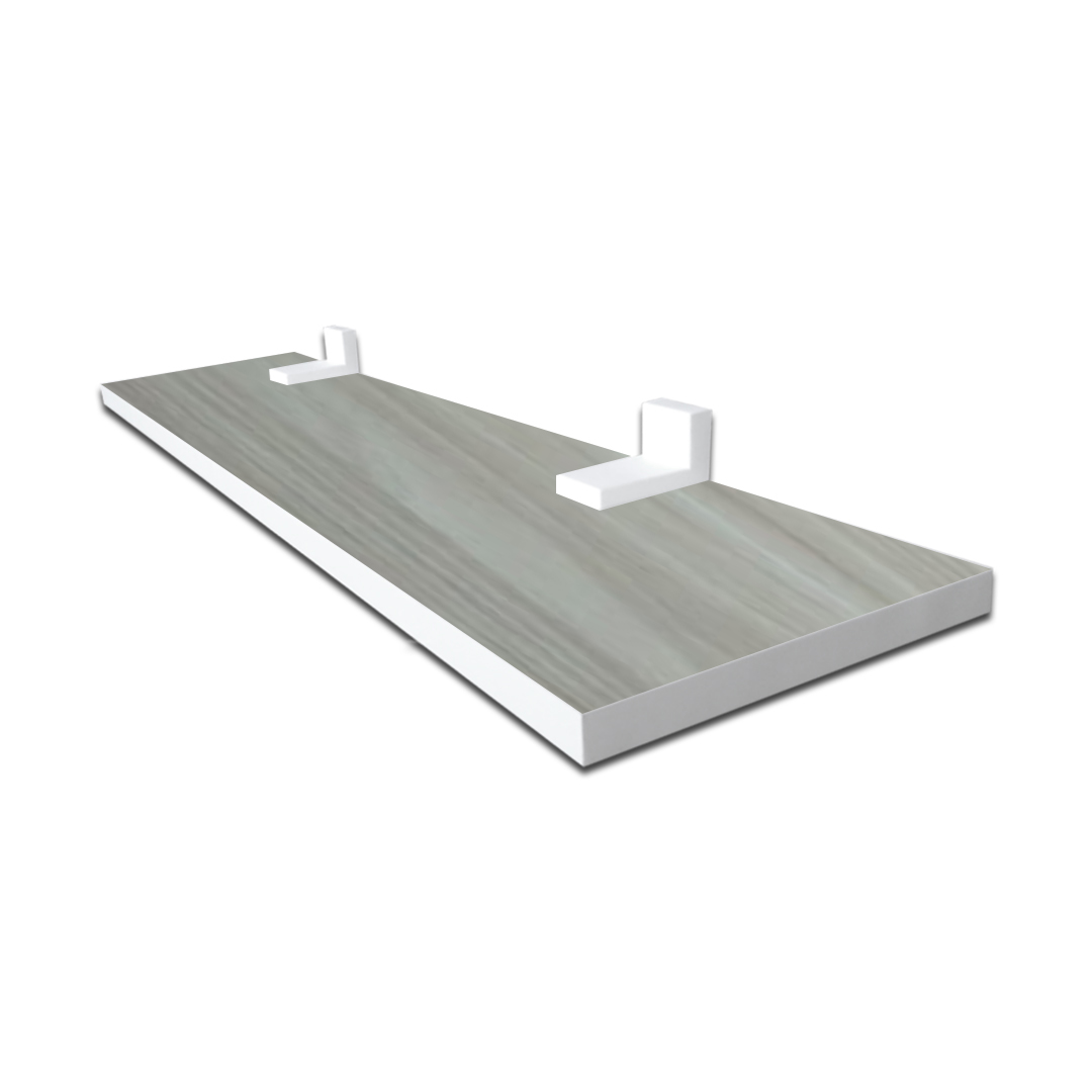 Prateleira Linha-Furta cor Com Borda De Pvc Branco 60x20 cm (21341)