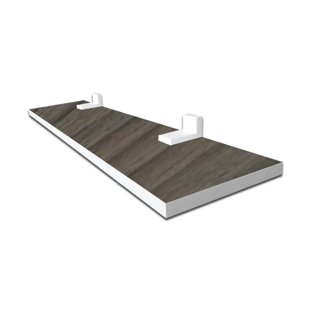Prateleira Linha-Furta cor Com Borda De Pvc Branco 20X15 cm (21310)