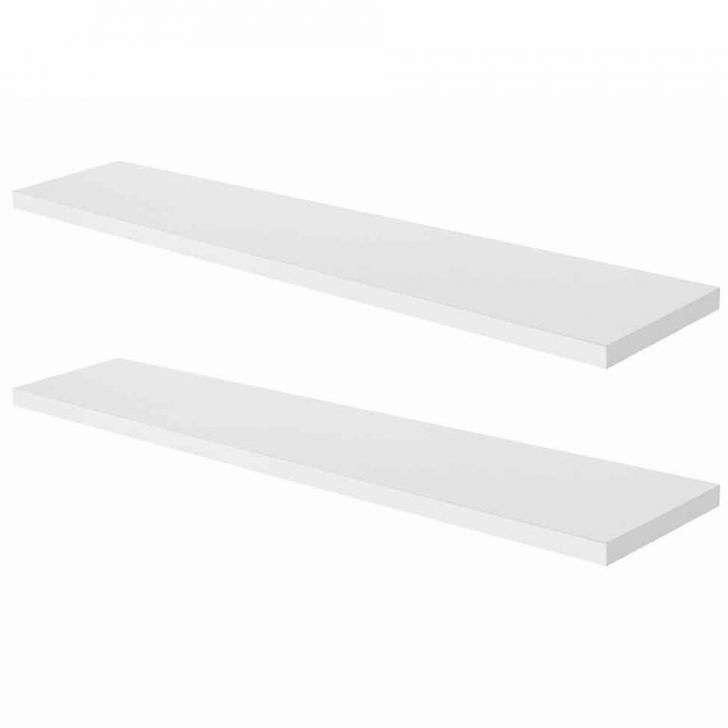 Prateleira Simples 70x15 cm Com Suporte Em Mdf Branco (74053)