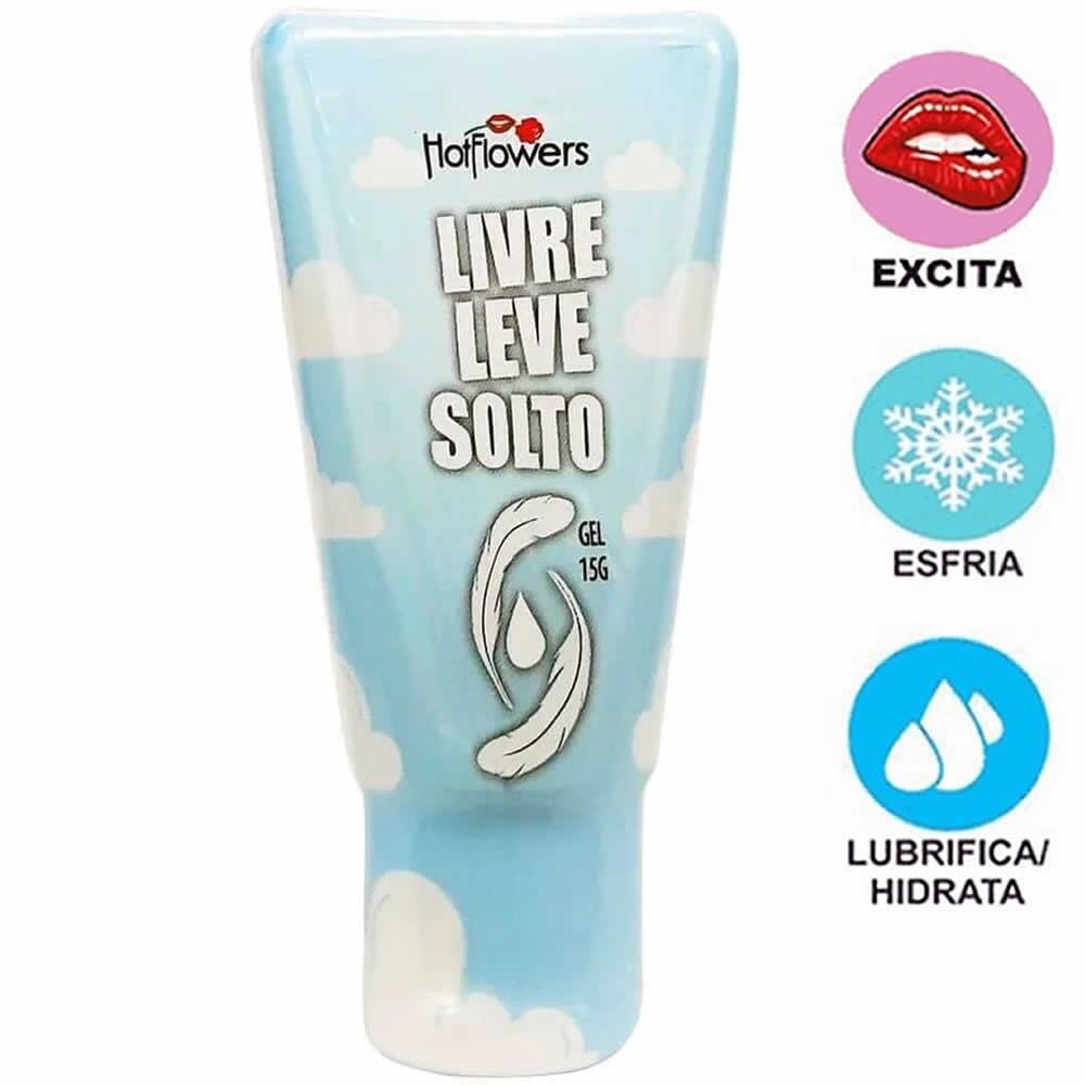 Gel Excitante Lubrifica Excita e Esfria - Livre Leve Solto - Linha Brasileirinhos (001364)