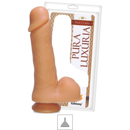 Prótese Realística com Ventosa e Escroto 18cm x 4,4cm (00584)