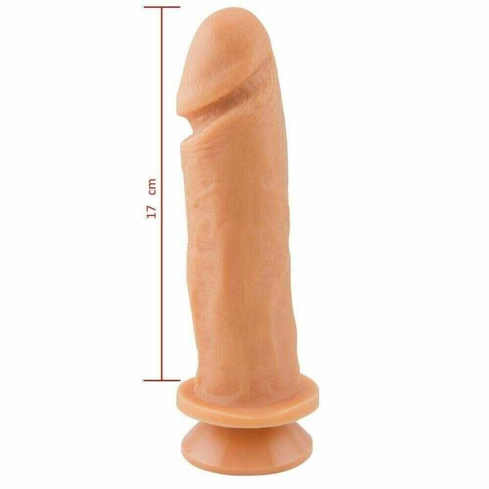 Prótese Realística com Ventosa sem Vibro 17,5cm x 4,4cm (00803)