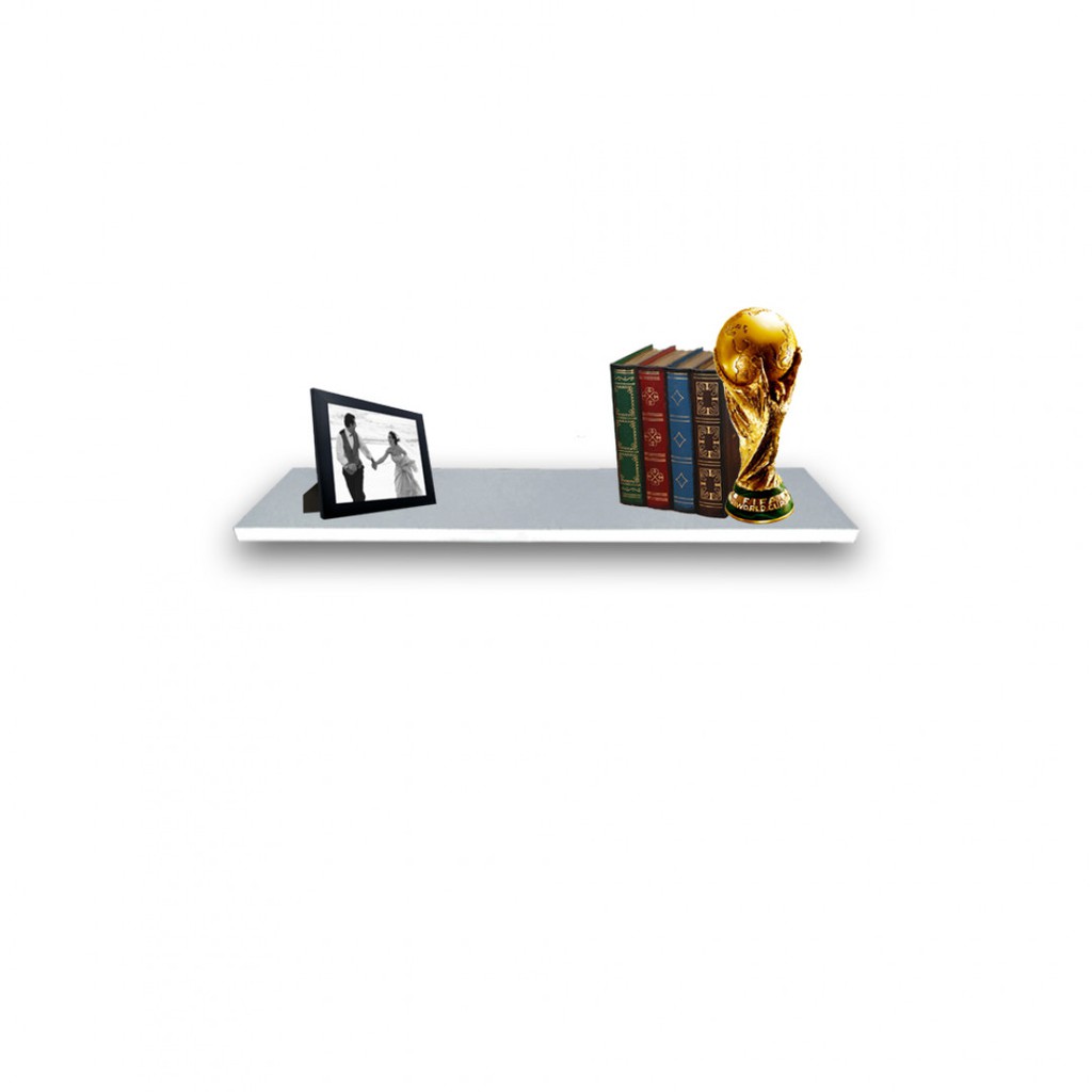 Prateleira Simples 20x15 Cm com suporte Em Mdf Branco (74060)