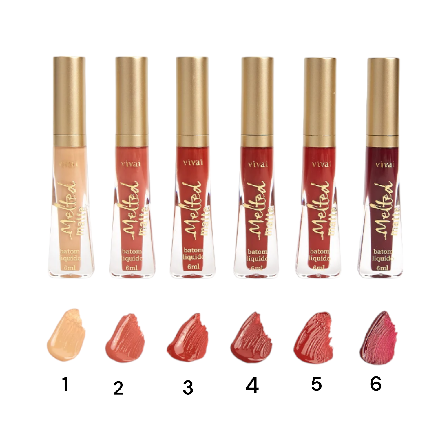 Batom Líquido Matte Melted Vivai (3057411)