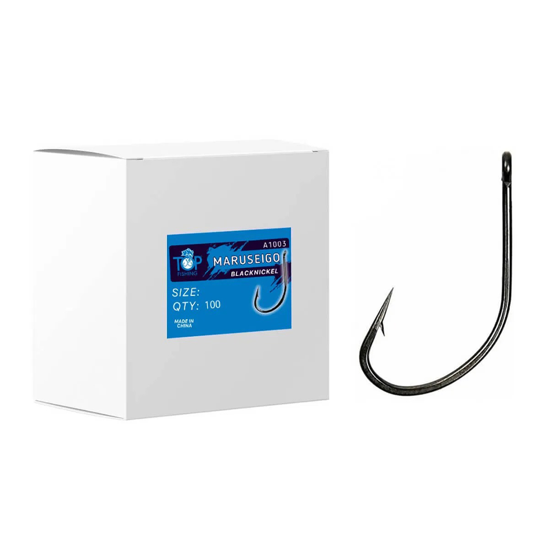 ANZOL MARUSEIGO BLACK NICKEL N° 4 COM 100 PEÇAS (30851)