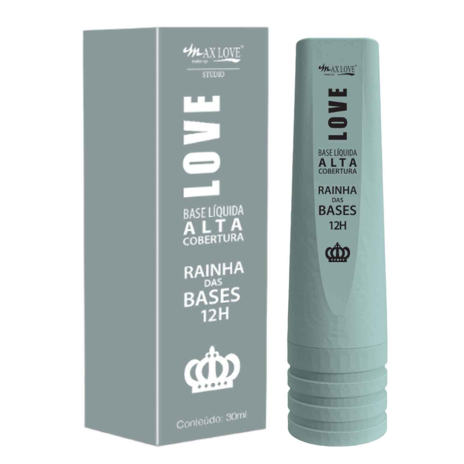Base Líquida Alta Corbertura Rainha das Bases 12H 600 a 611 Max Love (530)