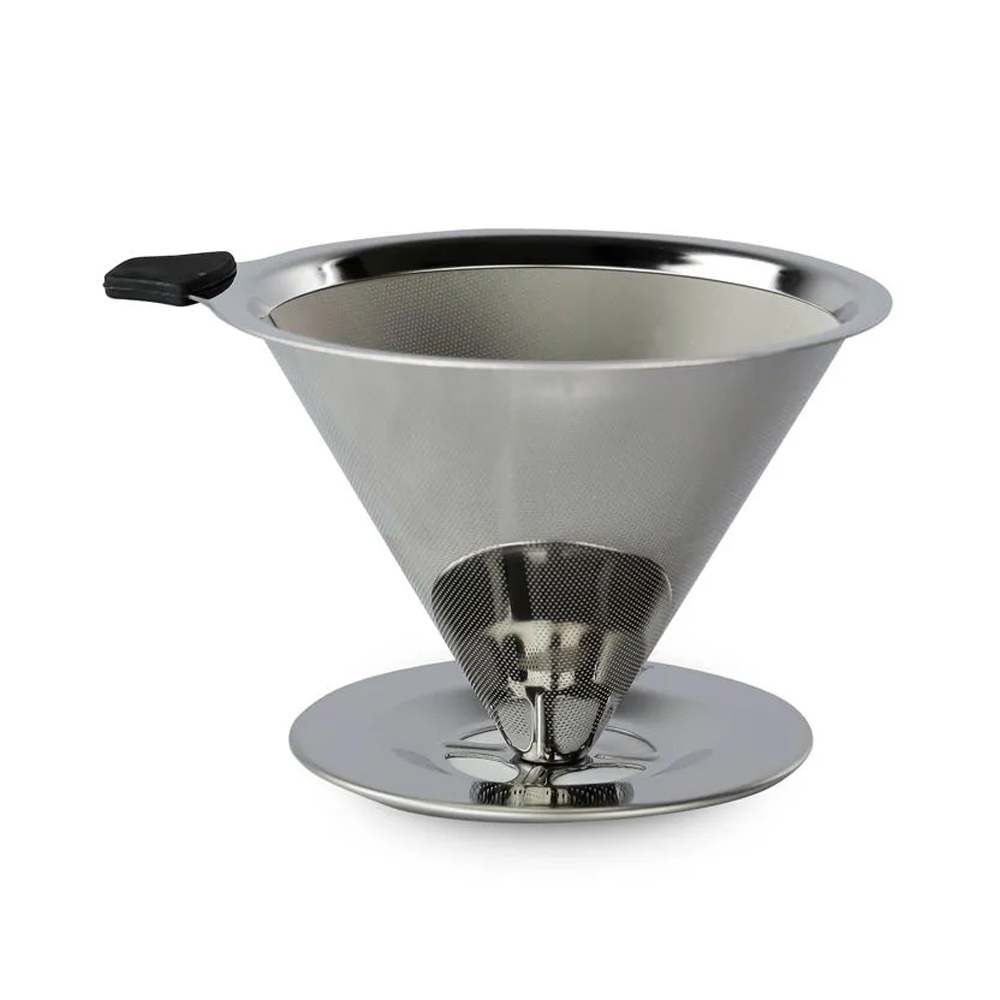 Filtro de Café Aço Coador Inox Reutilizável Permanente Ecológico (6353)