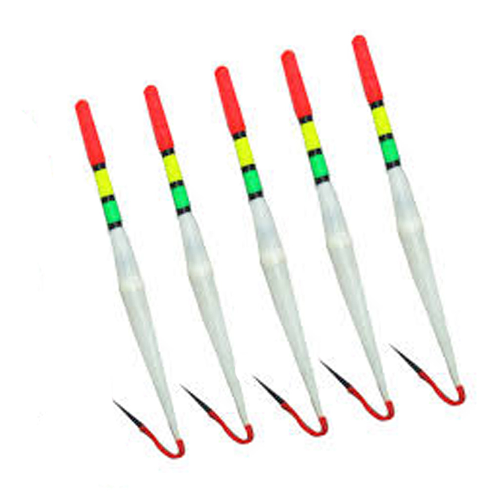 Kit 5 Boia Palito Com Linha Anzol chumbada Enrolada (08289)