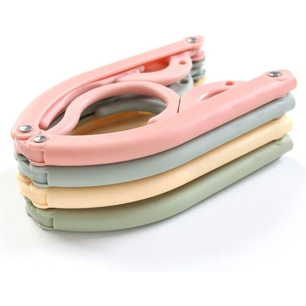 Kit 5 Cabides Dobráveis de Roupa para Viagem Férias Camping (11027)