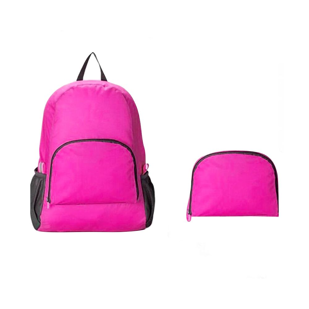 Mochila Mala Dobrável Rosa Viagem Camping (7895p)