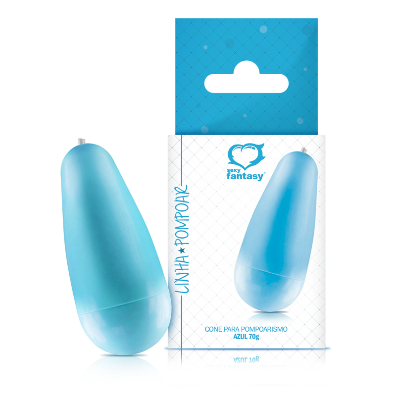 Cone para Pompoarismo Azul 70g (001566)
