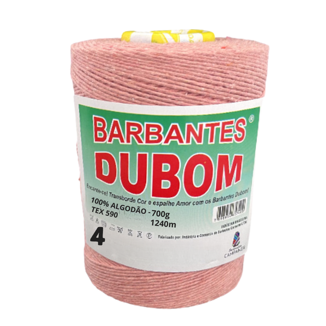 Barbante Dubom Rosé - 700 Gr - Fio 4 - 1240m (1829)
