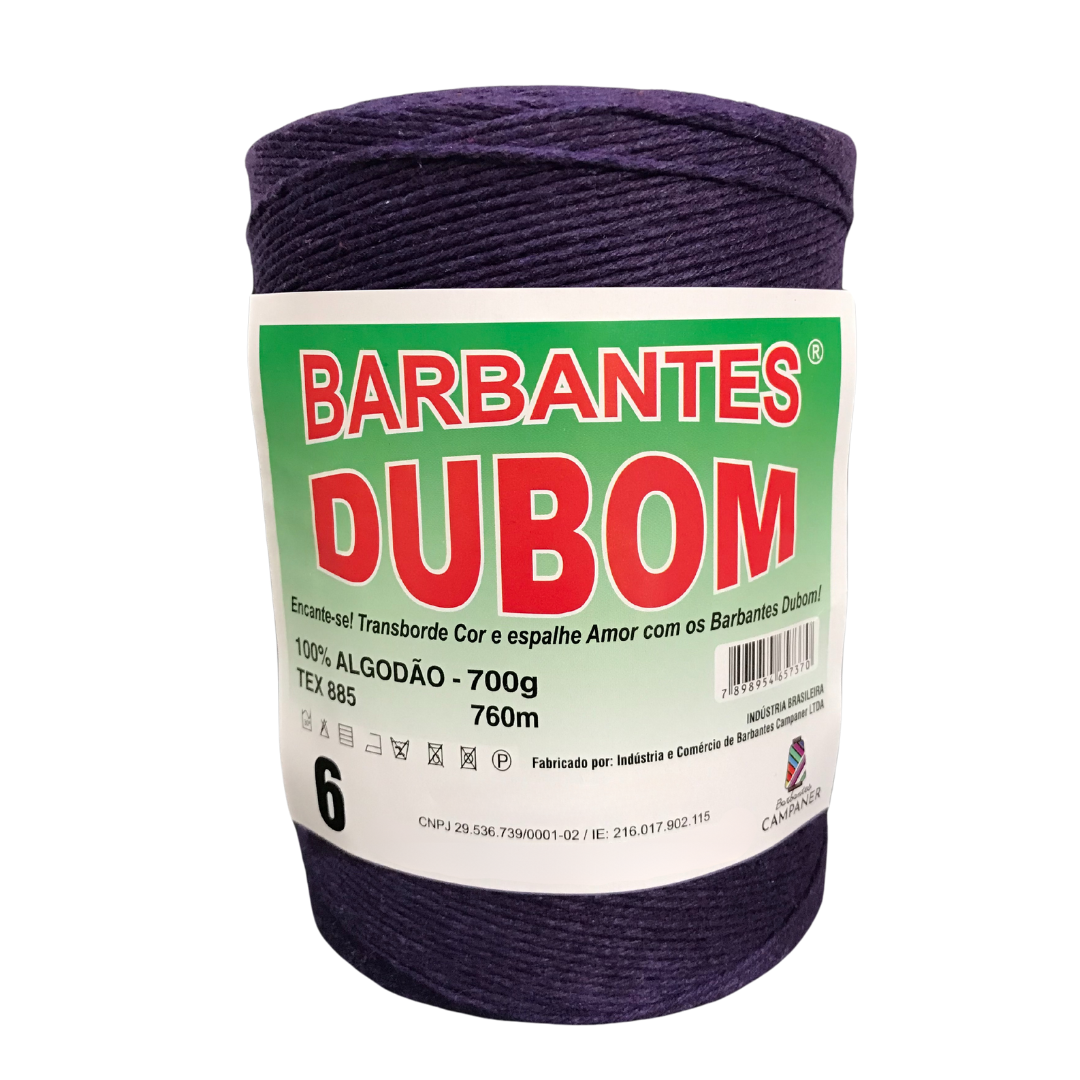 Barbante Dubom Roxo - 700 Gr - Fio 6 - 760m (1031)