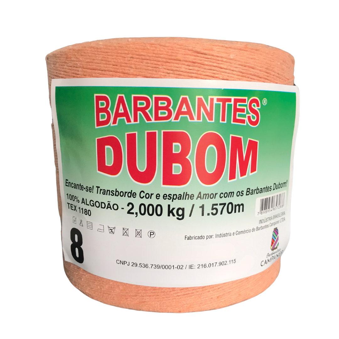 Barbante Dubom Salmão - 2 Kg - Fio 8 - 1570m (1238)