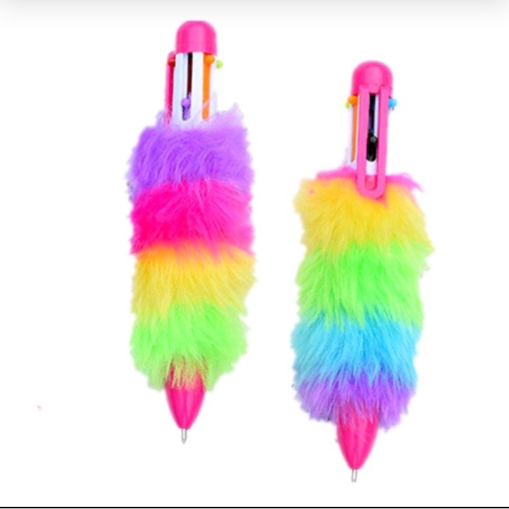 CANETA POMPOM 6 CORES (4638)