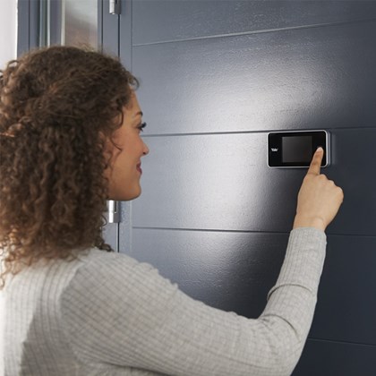 Olho Mágico Digital Real View com Tela LCD, Câmera com Visão de 105° (05555101-1)