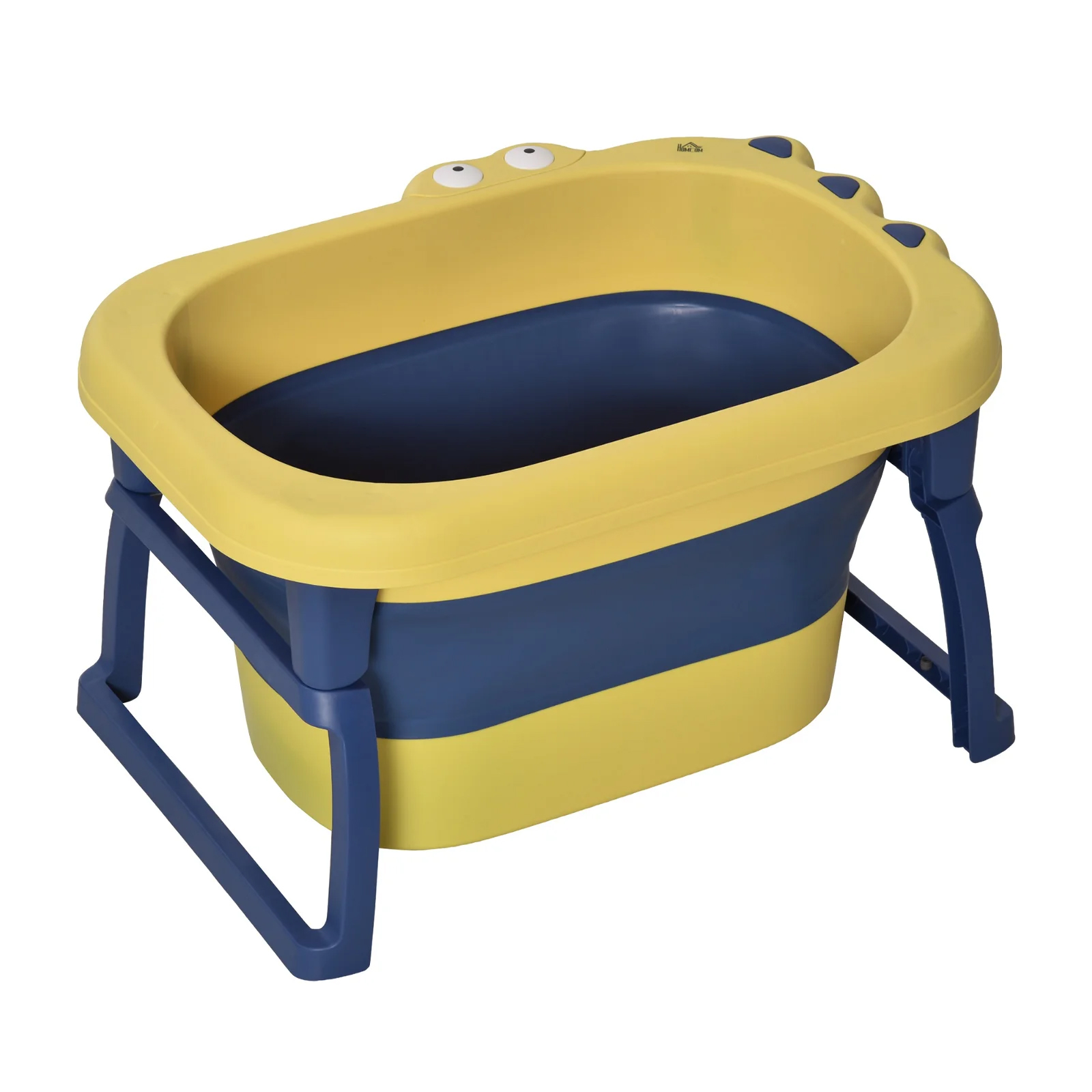 Banheira Infantil Retrátil Dobrável Ergonômica Modelo Ofurô Baby 80 Litros - 0 a 6 Anos de Idade - Cor: Amarelo (144-Am-Comp)